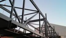 Installation of steel structures.